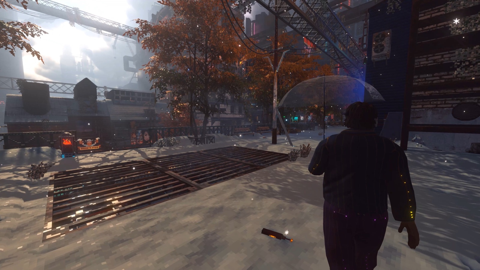 Official Nivalis Nights screenshot showing city streets from a developer blog